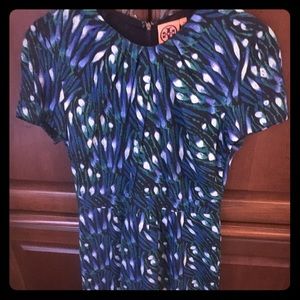 Tory Burch peacock dress